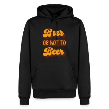 Beer or not to beer - Men’s Premium Organic Hoodie - black - Front - Nico (187cm)