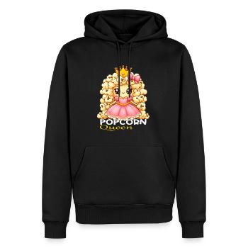 Popcorn Queen - Men’s Premium Organic Hoodie - black - Front - Nico (187cm)