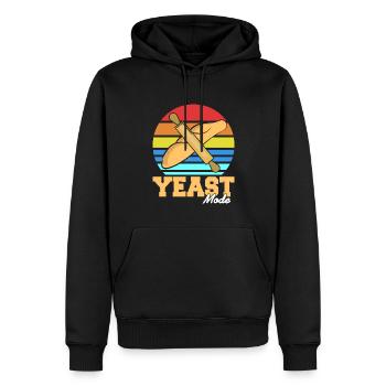 Yeast Mode Hefemodus Brotbäcker - Männer Premium Bio Hoodie - Schwarz - Vorne - Nico (187cm)