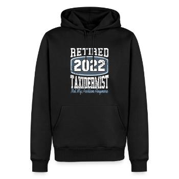 Taxidermist im Ruhestand 2022 - Männer Premium Bio Hoodie - Schwarz - Vorne - Nico (187cm)