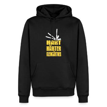 Hart Härter Kleingärtner - Garten Kleingarten - Männer Premium Bio Hoodie - Schwarz - Vorne - Nico (187cm)