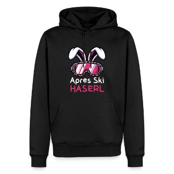 Apres Ski Haserl, Party für Ski Hasen - Männer Premium Bio Hoodie - Schwarz - Vorne - Nico (187cm)