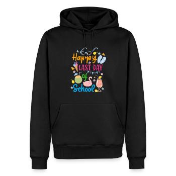 Happy Last Day of School Summer Break - Männer Premium Bio Hoodie - Schwarz - Vorne - Nico (187cm)