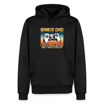 Gamer Dad Vintage - Männer Premium Bio Hoodie - Schwarz - Vorne - Nico (187cm)