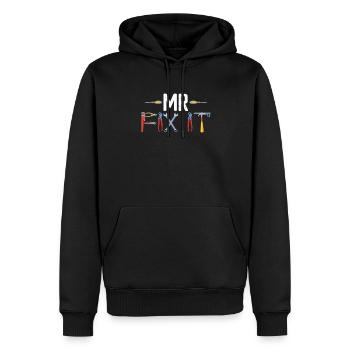 Mr Fix It Mechanic Dad Daughters Fathers Day - Männer Premium Bio Hoodie - Schwarz - Vorne - Nico (187cm)