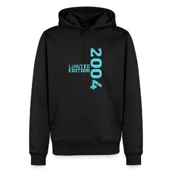 Édition Limitée 2004 18ème Anniversaire Cadeau - Sweat à capuche Premium bio Homme - noir - Devant - Nico (187cm)