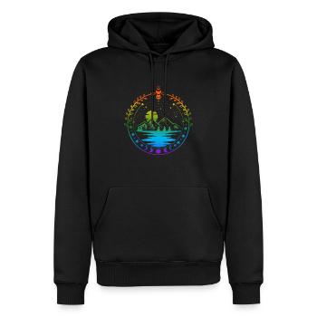 Acotar LGBT Pride - Männer Premium Bio Hoodie - Schwarz - Vorne - Nico (187cm)