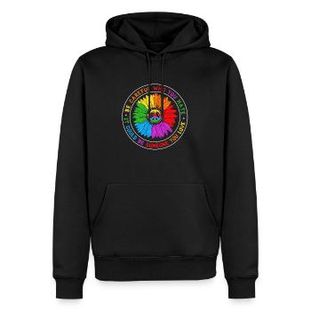 Be Careful Who You Hate Equality Pride LGBT - Männer Premium Bio Hoodie - Schwarz - Vorne - Nico (187cm)