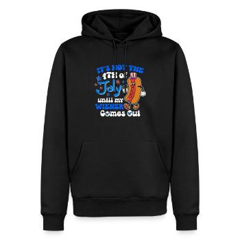 It's Not The 4th of July Until My Wiener Comes Out - Männer Premium Bio Hoodie - Schwarz - Vorne - Nico (187cm)