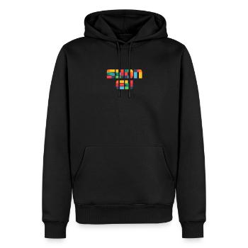 Sydney Australia CMYK Pop Art Style - Men’s Premium Organic Hoodie - black - Front - Nico (187cm)