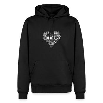 Martial-arts-kämpfer Und Kickboxer. Kickboxen - Männer Premium Bio Hoodie - Schwarz - Vorne - Nico (187cm)