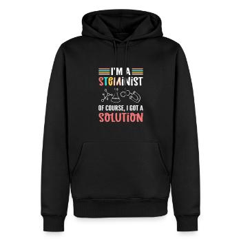 Ich Bin Ein Mintler. Natürlich Habe Ich Eine - Männer Premium Bio Hoodie - Schwarz - Vorne - Nico (187cm)