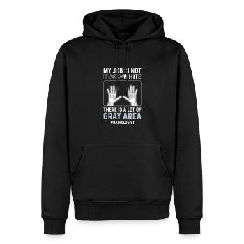 X-ray technician. X-ray assistant. Radiologist - Men’s Premium Organic Hoodie - black - Front - Nico (187cm)