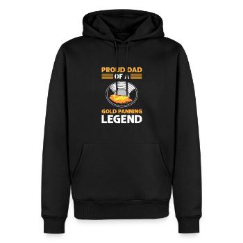 Der Vater Einer Goldwäscher-legende. Goldwaschen. - Männer Premium Bio Hoodie - Schwarz - Vorne - Nico (187cm)