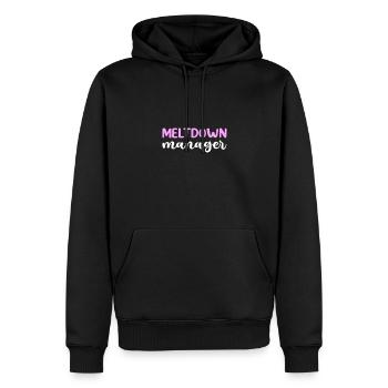 Gestionnaire Meltdown. Appréciation de l' - Sweat à capuche Premium bio Homme - noir - Devant - Nico (187cm)