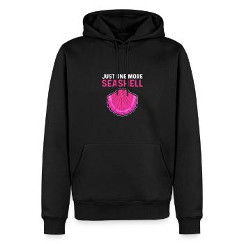 Beachcombing. Nur Noch Eine Muschel - Männer Premium Bio Hoodie - Schwarz - Vorne - Nico (187cm)