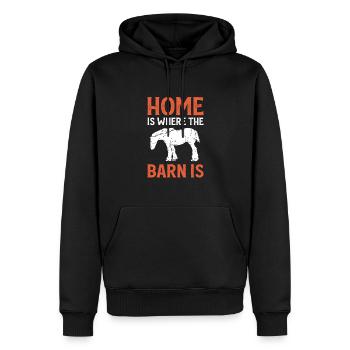 Zuhause Ist, Wo Die Scheune Ist Schottisches - Männer Premium Bio Hoodie - Schwarz - Vorne - Nico (187cm)
