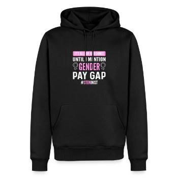 Steminist. Frauen In Der Wissenschaft. Steminist - Männer Premium Bio Hoodie - Schwarz - Vorne - Nico (187cm)