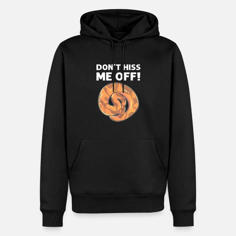 Zisch Mich Nicht An! Bananenball-python - Männer Premium Bio Hoodie - Schwarz
