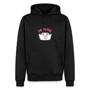 Que ce soit infirmière. Pour les sages-femmes et les infirmières de maternité. Si - Sweat à capuche Premium bio Homme - noir - Devant - Nico (187cm)