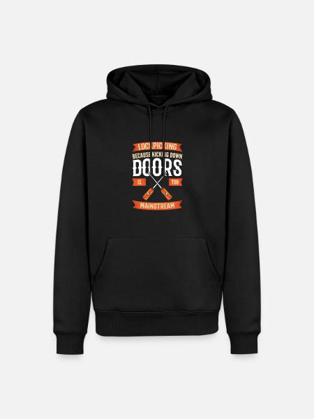 For professional locksmiths. - Men’s Premium Organic Hoodie - black
