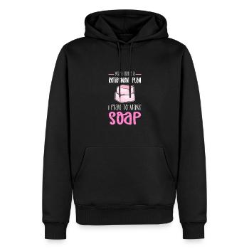 Seifenherstellung Im Ruhestand. Seifenhersteller - Männer Premium Bio Hoodie - Schwarz - Vorne - Nico (187cm)