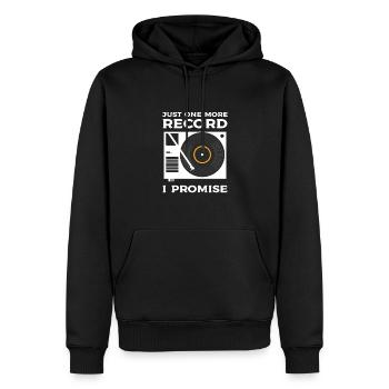 Nur Noch Eine Platte, Versprochen. - Männer Premium Bio Hoodie - Schwarz - Vorne - Nico (187cm)