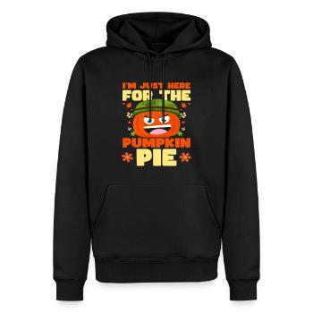 Soldat de Thanksgiving pour la citrouille - Sweat à capuche Premium bio Homme - noir - Devant - Nico (187cm)