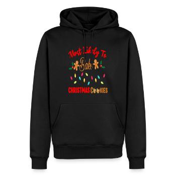 Most Likely To Bake Christmas Cookies Funny Baker - Männer Premium Bio Hoodie - Schwarz - Vorne - Nico (187cm)