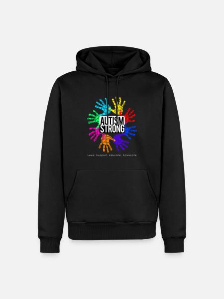 Autism Strong - Men’s Premium Organic Hoodie - black