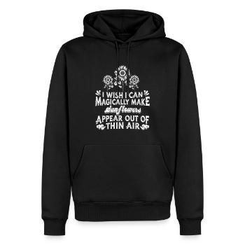 Garden Gardener Sunflower Gardening - Men’s Premium Organic Hoodie - black - Front - Nico (187cm)