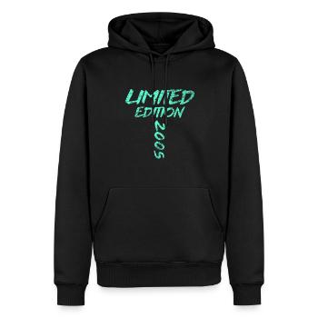Limited Edition 2005 18. Geburtstag Geschenk - Männer Premium Bio Hoodie - Schwarz - Vorne - Nico (187cm)