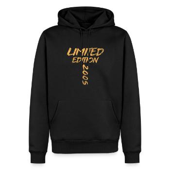 Limited Edition 2005 18. Geburtstag Geschenk - Männer Premium Bio Hoodie - Schwarz - Vorne - Nico (187cm)