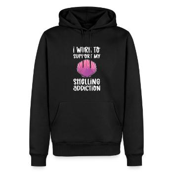 I work to combat my firefighting - Men’s Premium Organic Hoodie - black - Front - Nico (187cm)