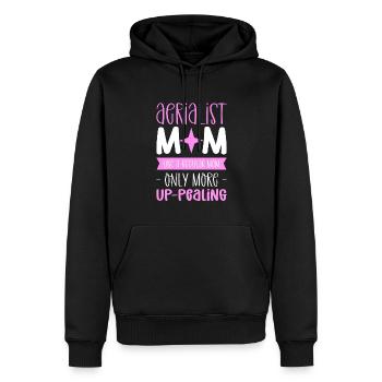 Mère aérienne. Comme une mère normale - Sweat à capuche Premium bio Homme - noir - Devant - Nico (187cm)