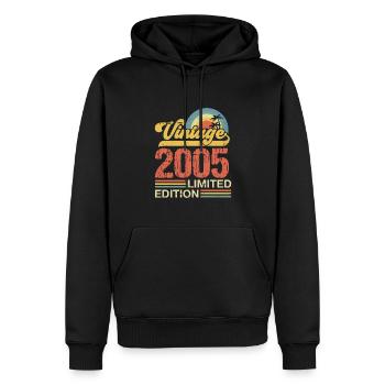 Limited Edition 2005 Birthday Year 2005 - Men’s Premium Organic Hoodie - black - Front - Nico (187cm)