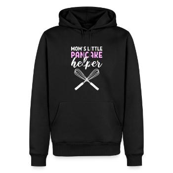 Flapjack Mamas Little Pancake Helper - Men’s Premium Organic Hoodie - black - Front - Nico (187cm)