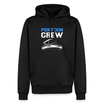 Équipage ponton pour la navigation de ponton. - Sweat à capuche Premium bio Homme - noir - Devant - Nico (187cm)