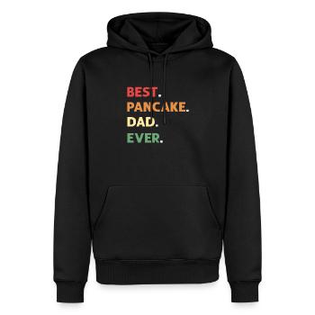 Bester Pfannkuchen Machen Vater Aller Zeiten. - Männer Premium Bio Hoodie - Schwarz - Vorne - Nico (187cm)