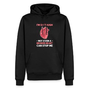 Herztransplantation Herz-Bypass-Operation Am - Männer Premium Bio Hoodie - Schwarz - Vorne - Nico (187cm)