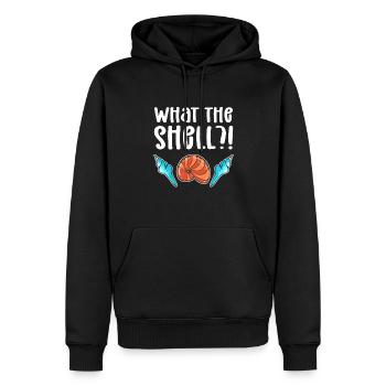 Was Zum Teufel? ! Meer Sammeln Beschuss Strandgut - Männer Premium Bio Hoodie - Schwarz - Vorne - Nico (187cm)