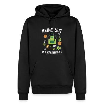 Gärtnerin Gärtner Hobbygärtner Geschenk - Männer Premium Bio Hoodie - Schwarz - Vorne - Nico (187cm)
