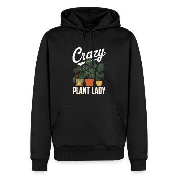Jardinier Jardinage Plantes de jardin - Sweat à capuche Premium bio Homme - noir - Devant - Nico (187cm)