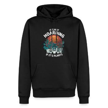 Jardinage Jardin Jardinier Plantes - Sweat à capuche Premium bio Homme - noir - Devant - Nico (187cm)