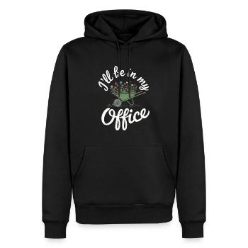 Jardinage Jardinier - Sweat à capuche Premium bio Homme - noir - Devant - Nico (187cm)