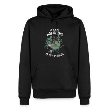Jardinage Jardin Jardinier Plantes - Sweat à capuche Premium bio Homme - noir - Devant - Nico (187cm)