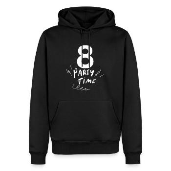 8 - Sweat à capuche Premium bio Homme - noir - Devant - Nico (187cm)