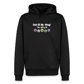 Bingo Aus dem Weg Ich Werde Bingo - Männer Premium Bio Hoodie - Schwarz - Vorne - Nico (187cm)