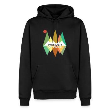 Wandern Wandern - Männer Premium Bio Hoodie - Schwarz - Vorne - Nico (187cm)