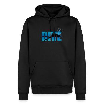 Tauchen Tauchen - Männer Premium Bio Hoodie - Schwarz - Vorne - Nico (187cm)